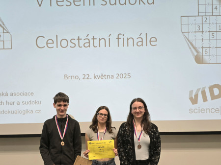 Vezeme medaile z finále sudoku!