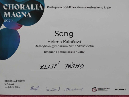 Pěvecký sbor SONG si přivezl z Ostravy zlato!