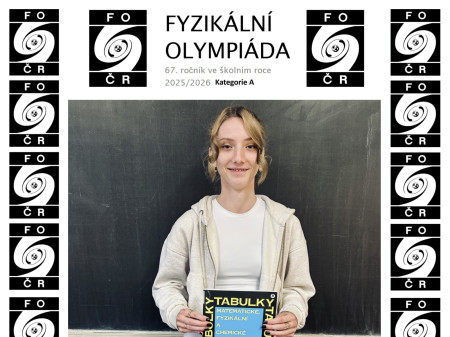 Vítězství v krajském kole Fyzikální olympiády a postup do celostátního kola
