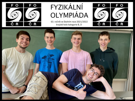 Z krajského kola Fyzikální olympiády máme zlatou a dvě bronzové medaile!!