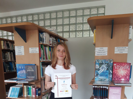 Julie Pazdírková postoupila do celostátního kola soutěže SOČ