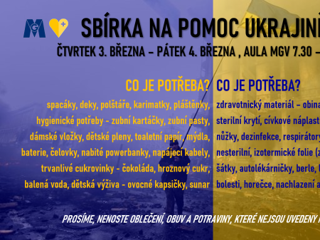 Sbírka na pomoc Ukrajině